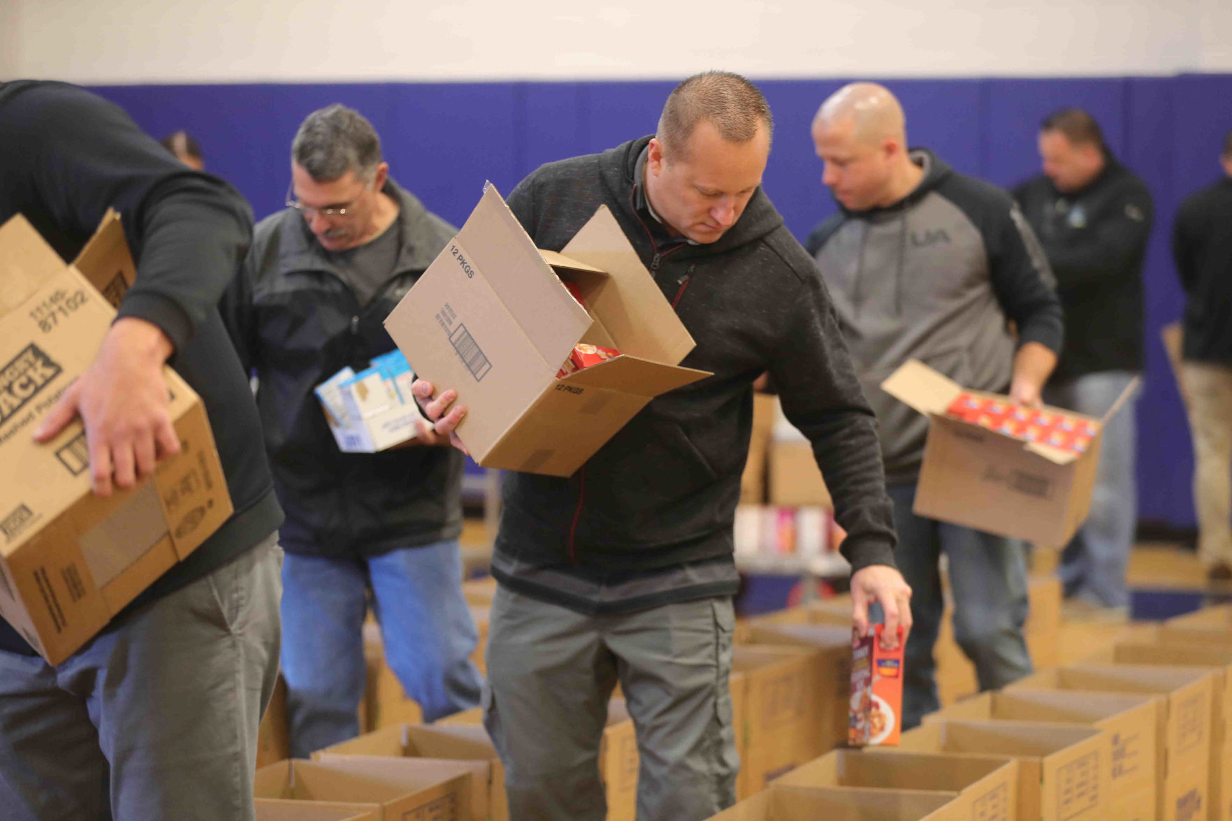 Pennsylvania Avenue School held a Thanksgiving Turkey Basket donation event for school families